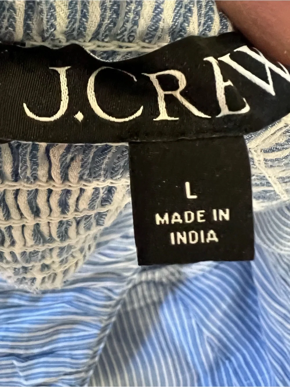 J. Crew Light Blue and White Striped Maxi Sundress - Picture 7 of 7